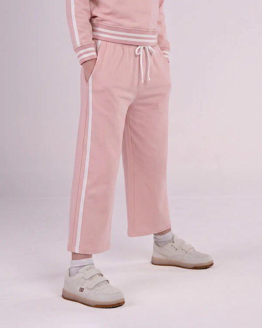 Cozy Track Pants - Soft Pink