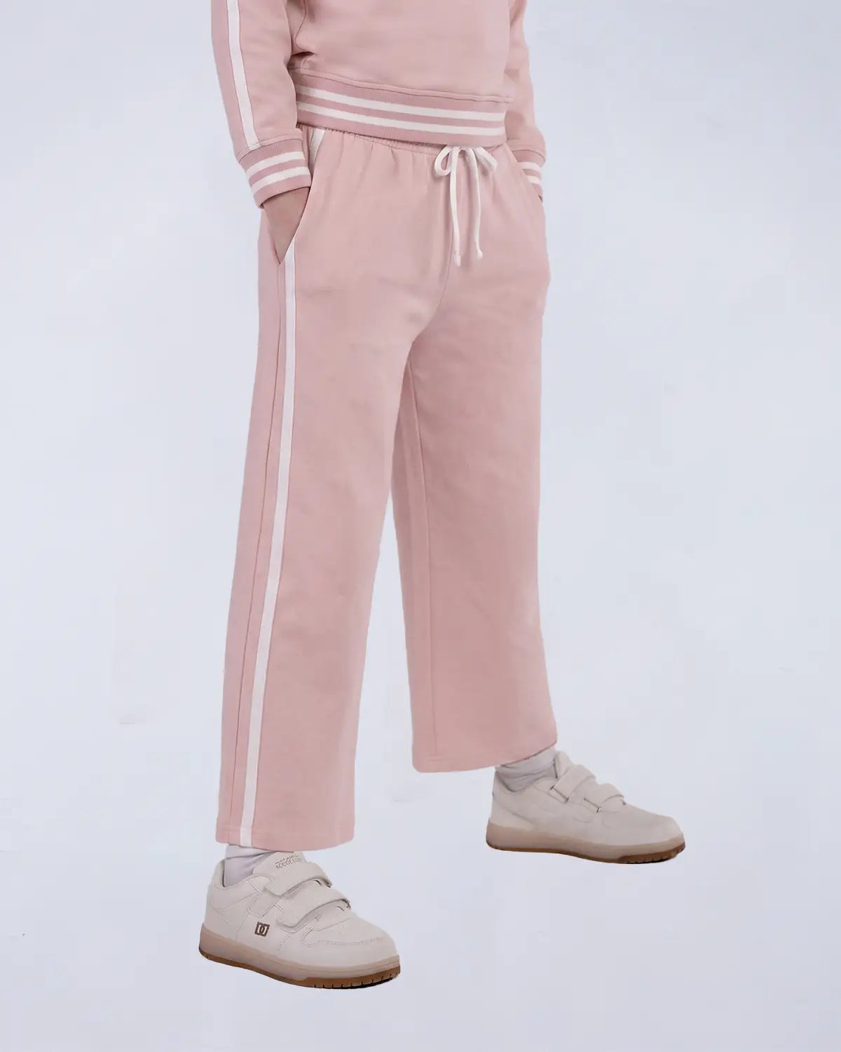 Cozy Track Pants - Soft Pink