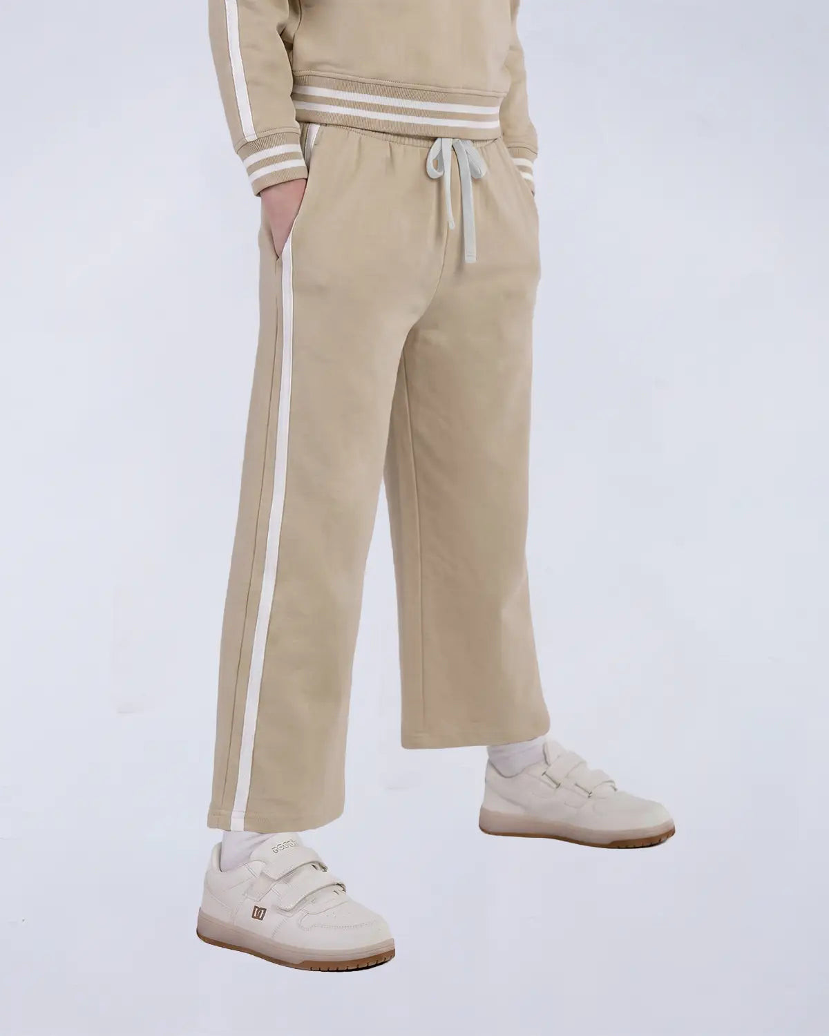 Cozy Track Pants - Camel Beige
