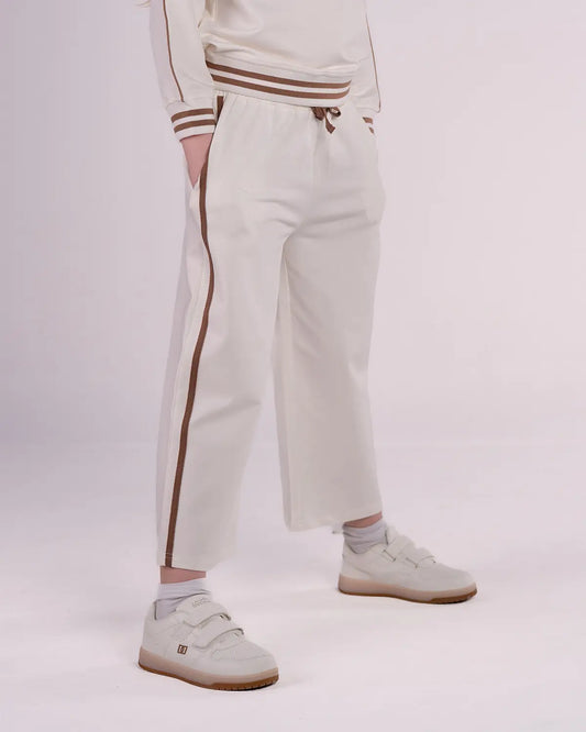 Cozy Track Pants - Ivory Cream