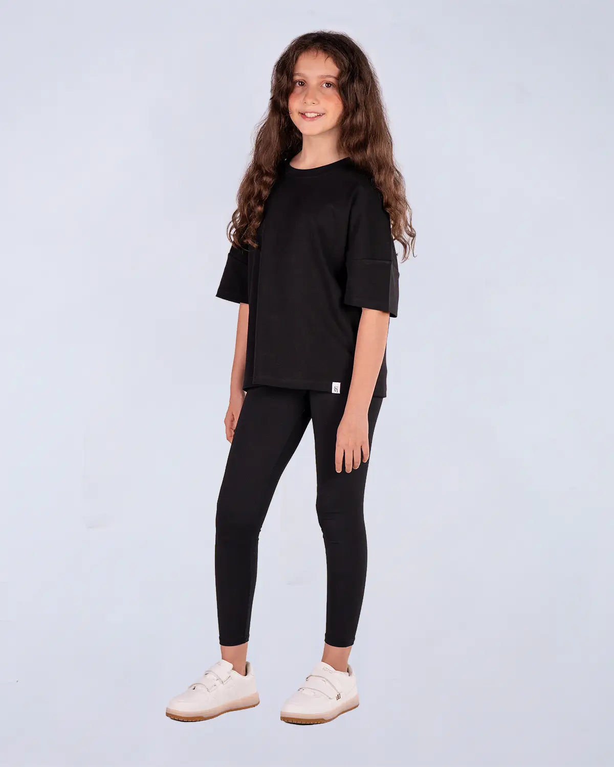 Logo Set (Tee + Leggings) - Black