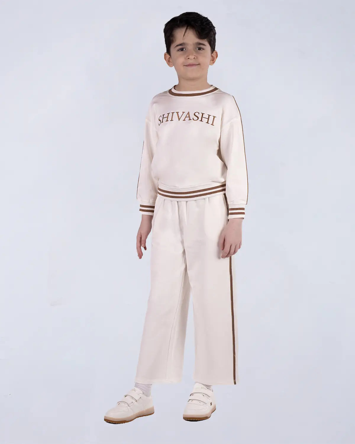 Cozy Set (Sweat + Track Pants) - Ivory Cream