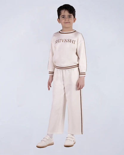 Cozy Set (Sweat + Track Pants) - Ivory Cream