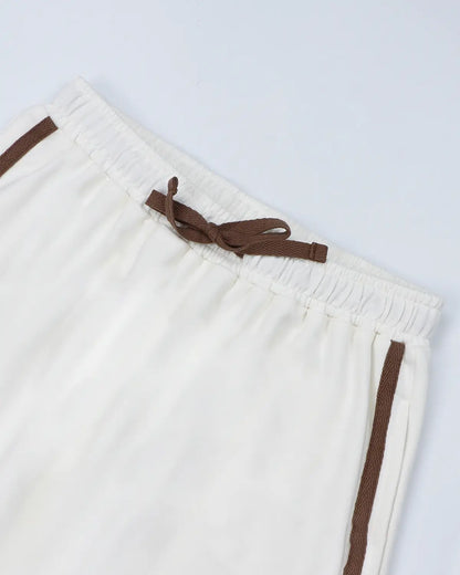 Cozy Track Pants - Ivory Cream