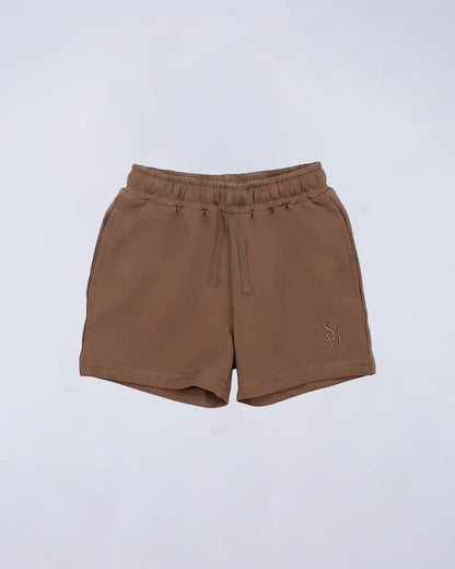 Everyday Set (Hoodie + Tee + Shorts) - Chocolate Brown