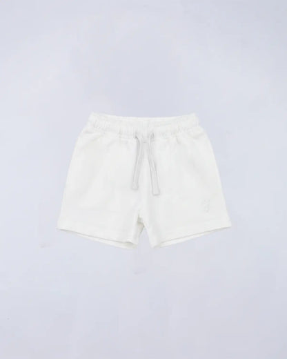 Everyday Set (Hoodie + Tee + Shorts) - Ivory Cream