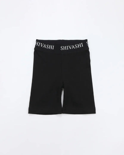 Logo Set (Tee + Bike Shorts) - Black