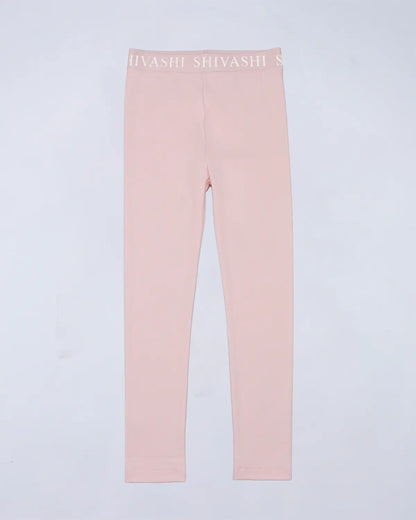 Logo Set (Tee + Leggings) - Soft Pink