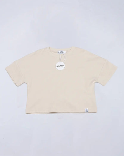 Logo Set (Tee + Leggings) - Camel Beige