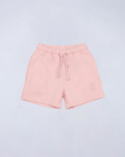 Everyday Set (Hoodie + Tee + Shorts) - Soft Pink