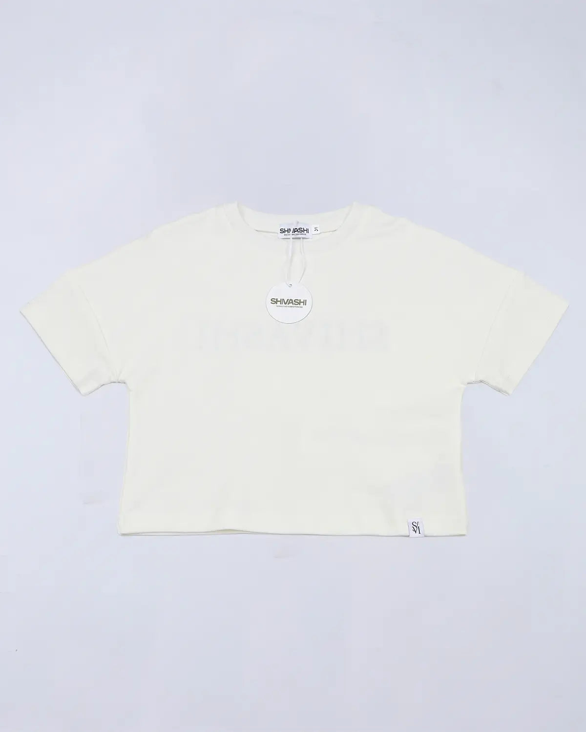 Logo Set (Tee + Bike Shorts) - Ivory Cream