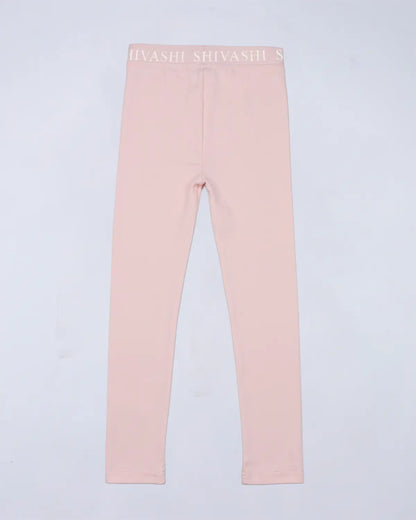 Logo Set (Tee + Leggings) - Soft Pink