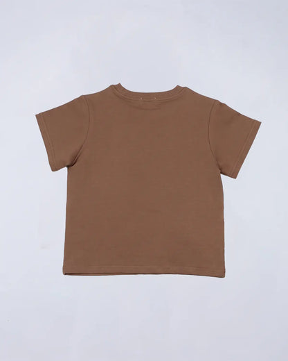 Everyday Set (Hoodie + Tee + Shorts) - Chocolate Brown