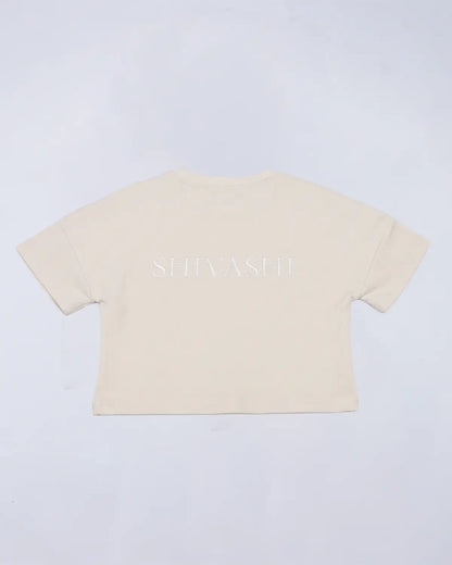 Logo Set (Tee + Leggings) - Camel Beige