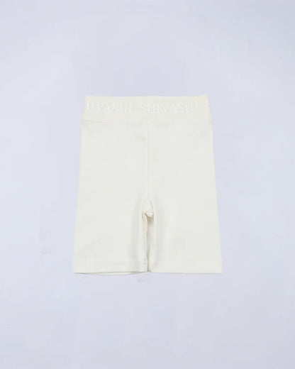 Logo Set (Tee + Bike Shorts) - Ivory Cream