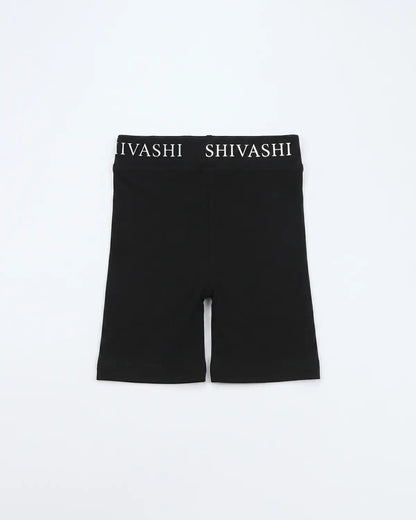 Logo Set (Tee + Bike Shorts) - Black