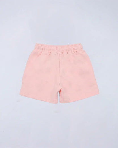 Everyday Set (Hoodie + Tee + Shorts) - Soft Pink