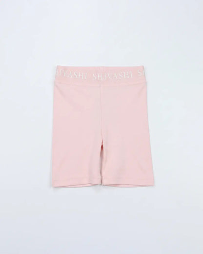 Logo Set (Tee + Bike Shorts) - Soft Pink